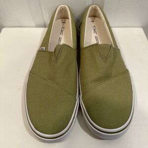 TOMS Women's Alpargata Fenix Slip-On Shoes Green Size 10 Casual  Flats NWOB